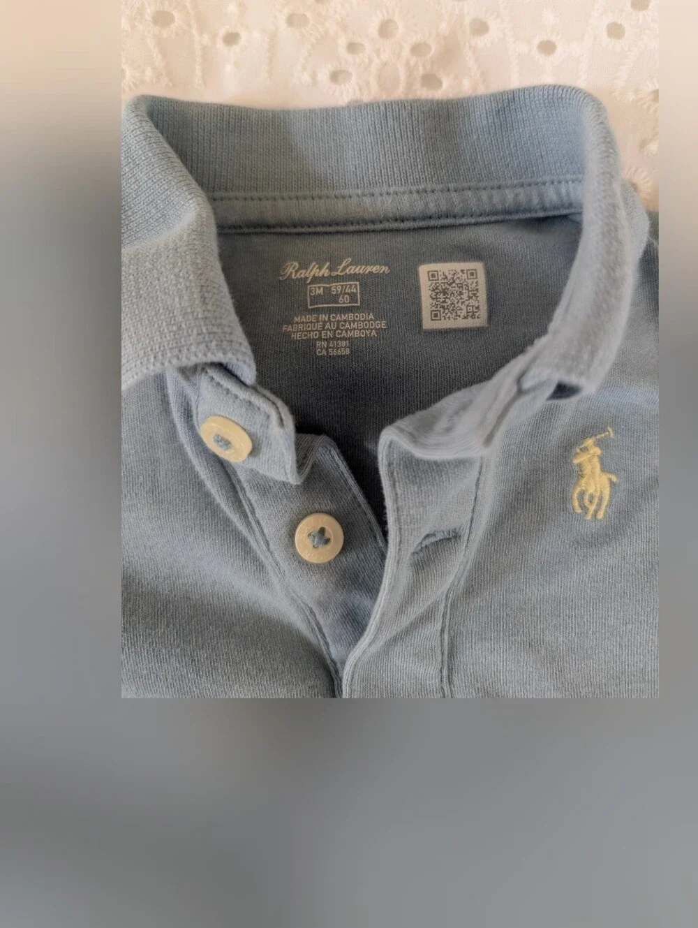 Ralph Lauren Light Blue Kids Polo with Embroidered Pony